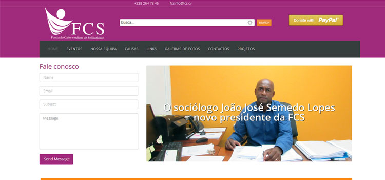 Inauguração da plataforma online fcs.org.cv